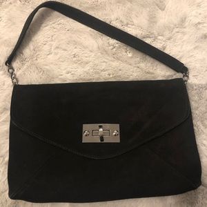 Black Suede Purse